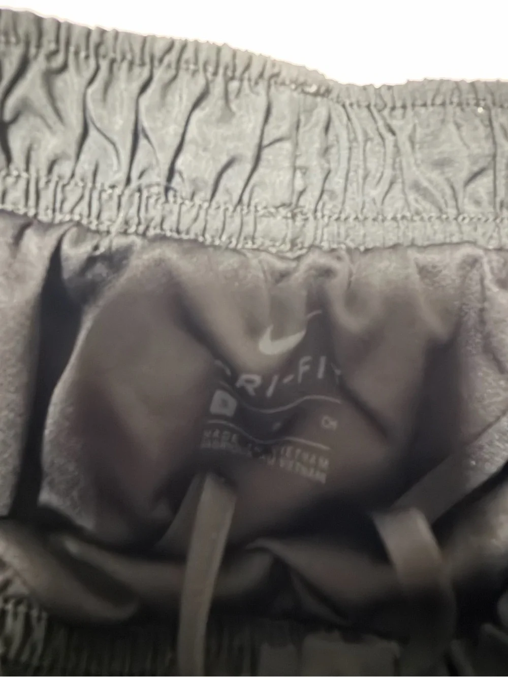 Nike Black Athletic Shorts with White Trim